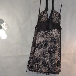 Halter Dress Black and White M by Ruby Rox
